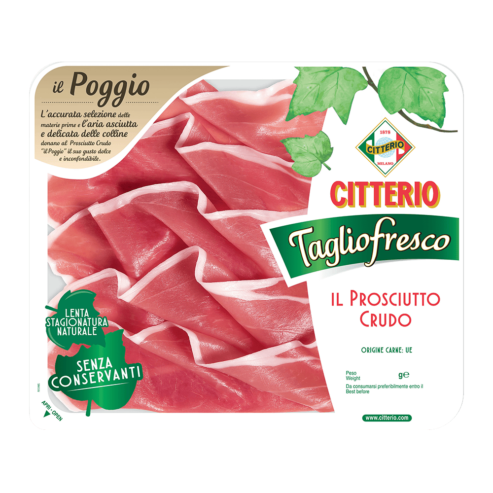 Прошуто крудо Citterio Il Poggio, нарізка 120 г