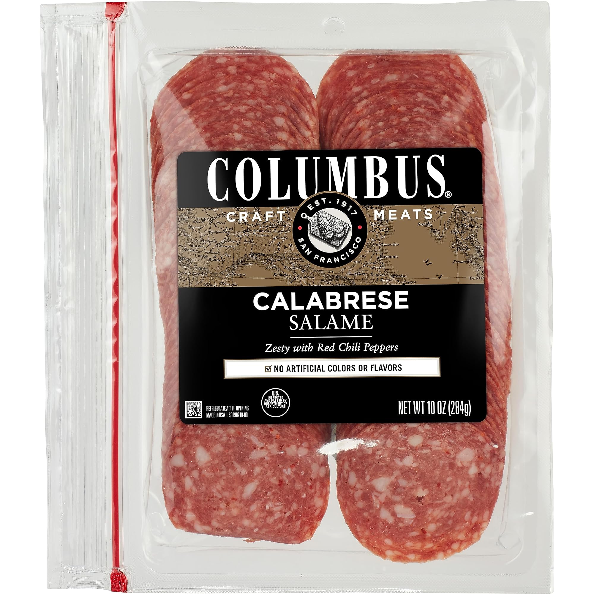 Салямі Columbus Calabrese гостре, нарізка 113 г