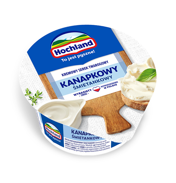 Сир плавлений Hochland Kanapkowy вершковий, 130 г