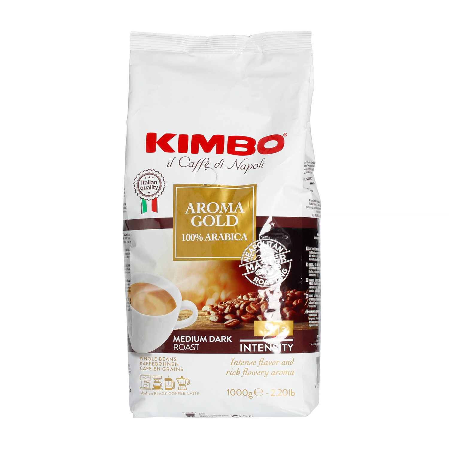 Кава в зернах Kimbo Aroma Gold 100% Arabica 1 кг