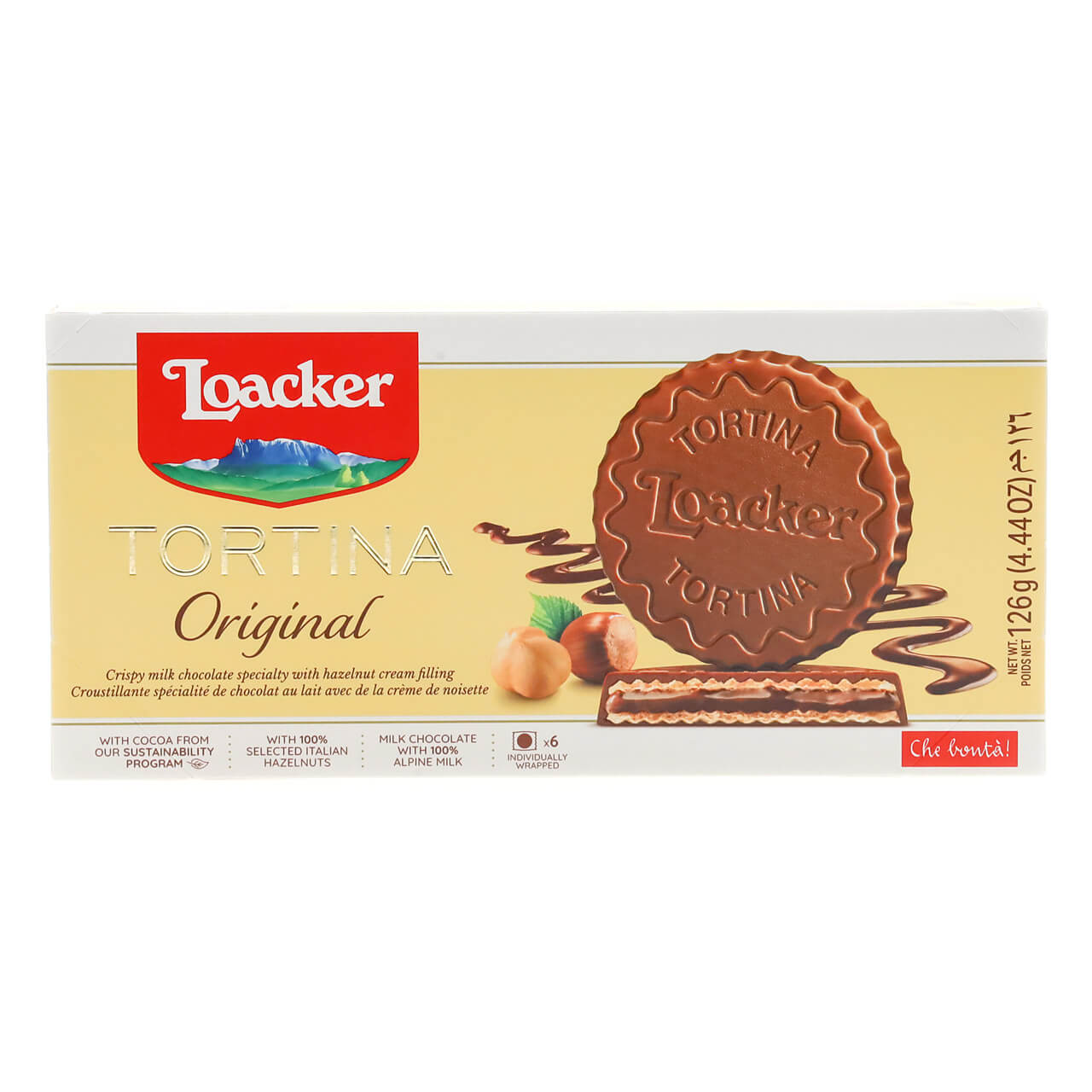 Вафлі Loacker Tortina Original 126 г