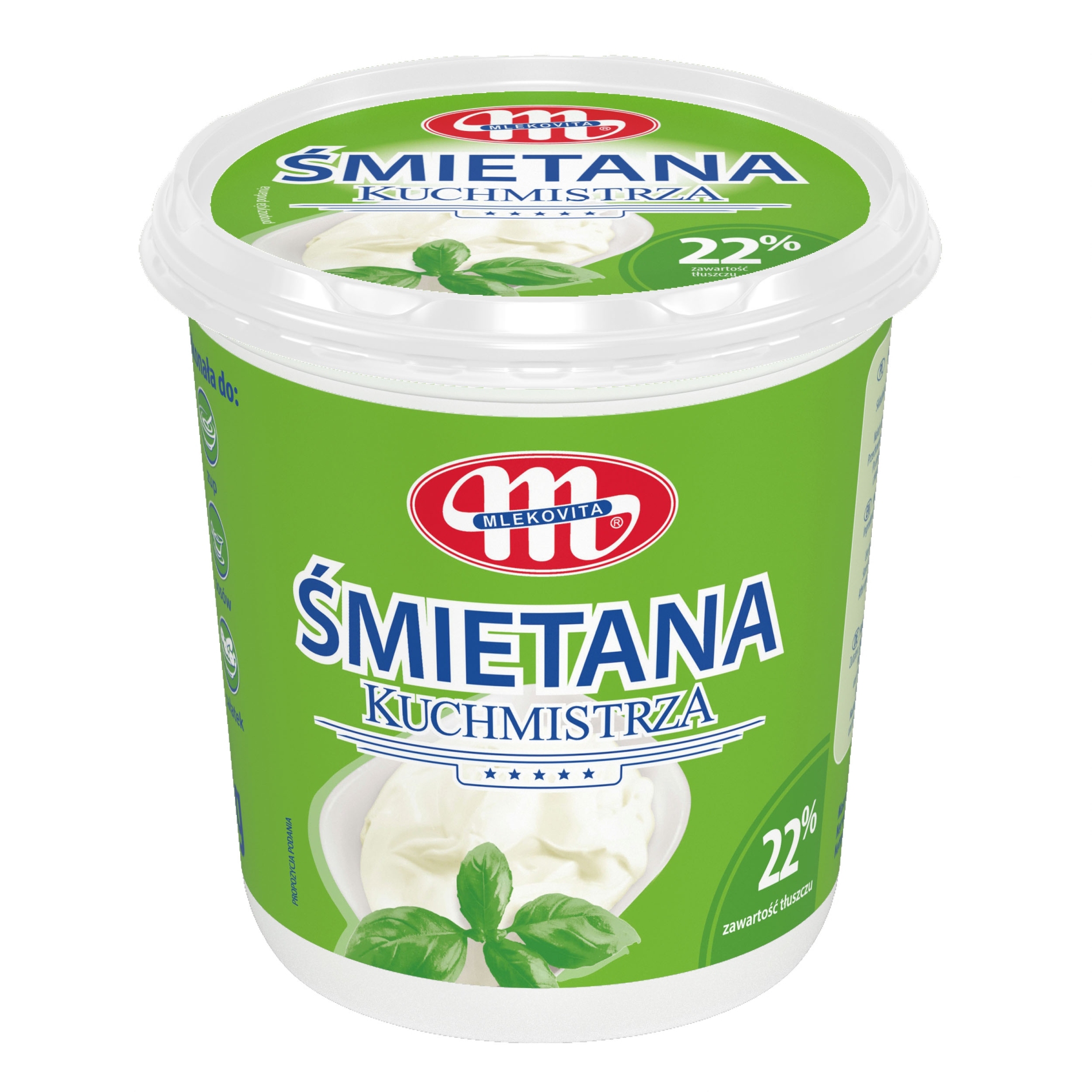 Сметана Mlekovita Śmietana Kuchmistrza 22%, 1 кг