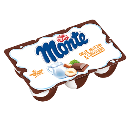 Десерт молочний Zott Monte Original, 6×55 г